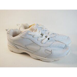 TOMS White Lace-Up Walking Athletic Sneakers, Size 8.5